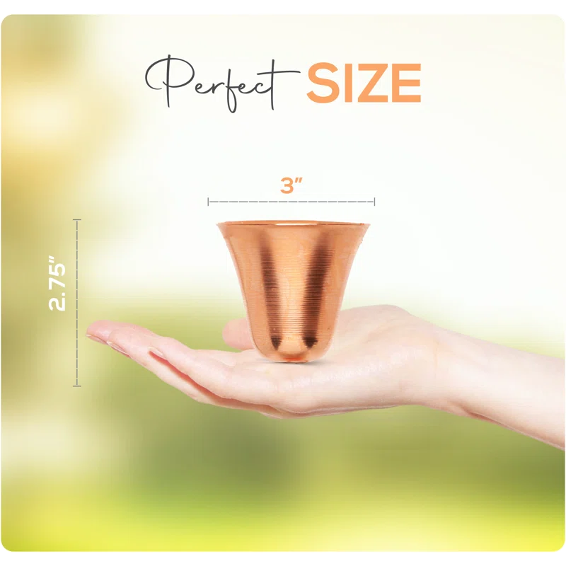 Marrgon Marrgon Copper Rain Chain with Bell Style Cups for Gutter Downspout Replacement