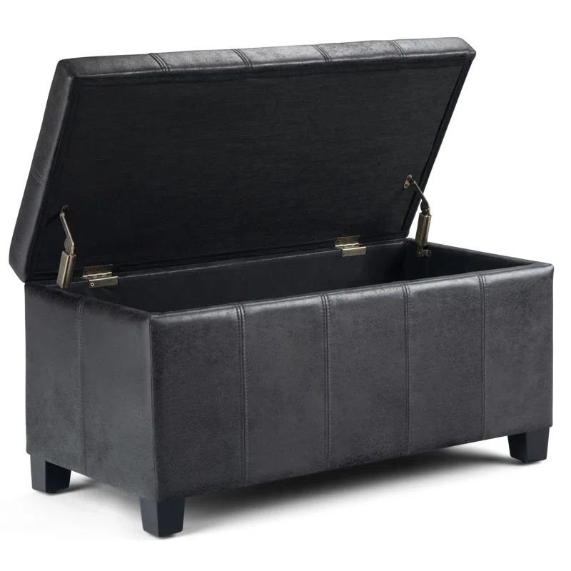 Simpli Home Dover Storage Ottoman Bench,Assembled
