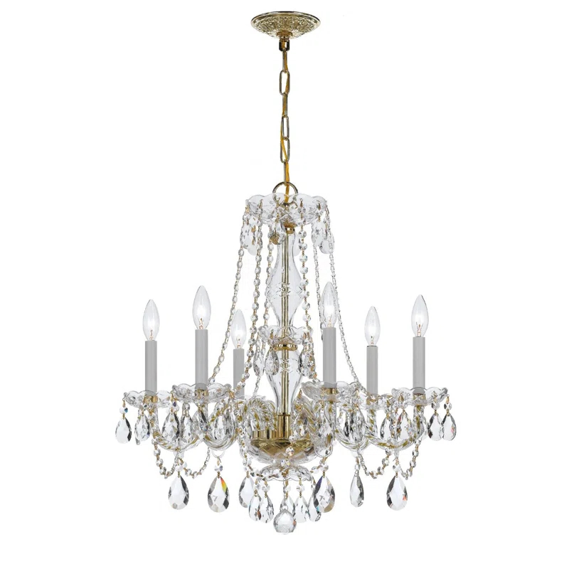 House of Hampton® Kimmori 6 - Light Glass Dimmable Chandelier