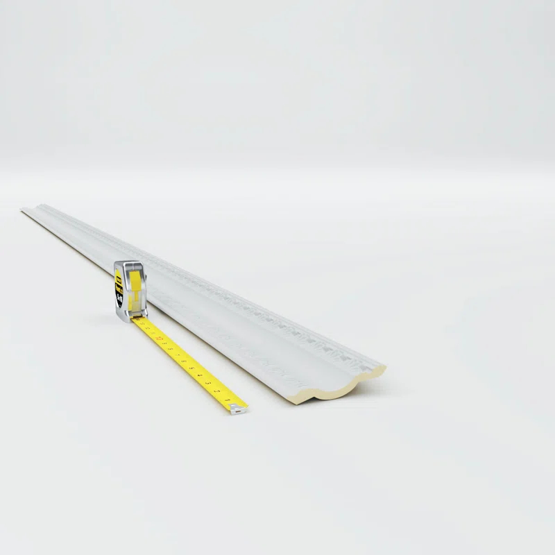 Ekena Millwork 3"H x 2 3/4"P x 4 1/8"F x 94 1/2"L, (1 3/8" Repeat), Egg and Dart Crown Moulding