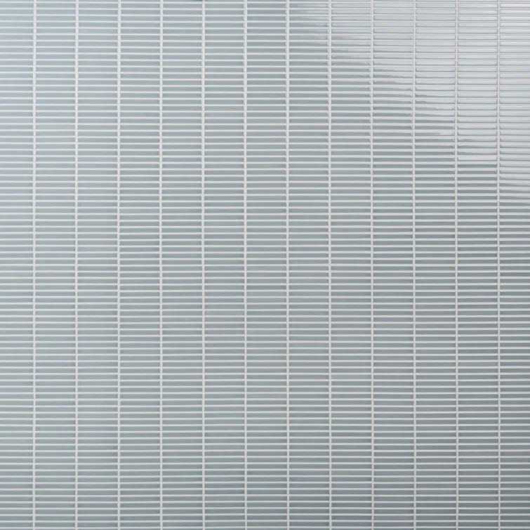 Monogram Stacked 11.19 In. X 11.9 In. Glossy Porcelain Mosaic Floor And Wall Tile (0.92 Sq. Ft. / Each)