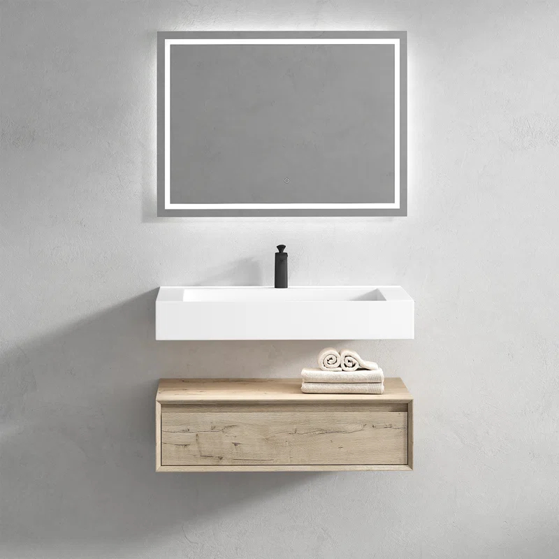 Better Vanity Alysa 36" Wall-Mounted Single Bathroom Vanity Set