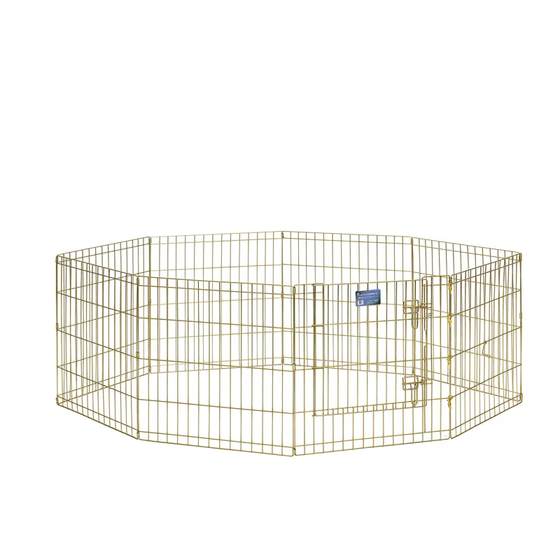 Midwest Homes For Pets MidWest Homes for Pets Gold Zinc Exercise Pen/Pet Playpen with Door