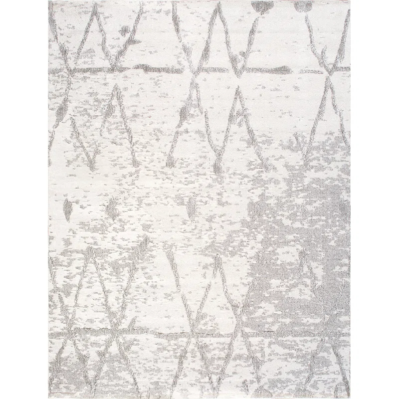Sutton Polypropylene Ivory/Gray Area Rug