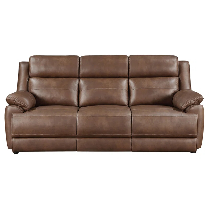 Alma Ellington 2-Piece Upholstered Padded Arm Sofa Set Dark Brown