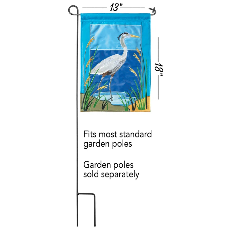 Dicksons Inc Double Sided 18'' H x 13'' W Polyester Animal Garden Flag