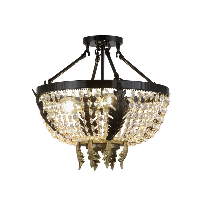 Glass Semi Flush Mount