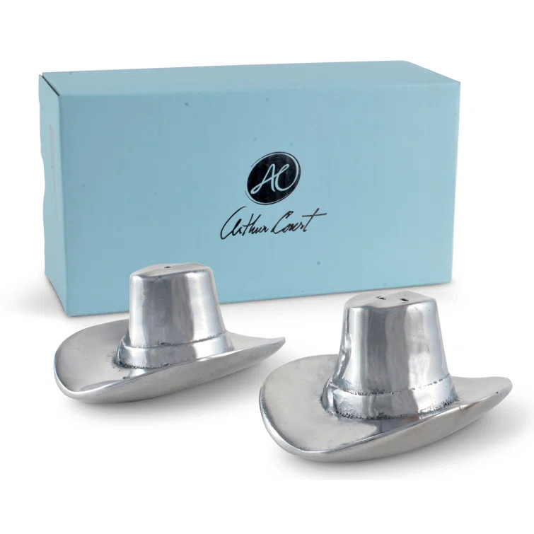 Arthur Court Designs Arthur Court Designs Western Cowboy Hat 2 Piece Salt and Pepper Set