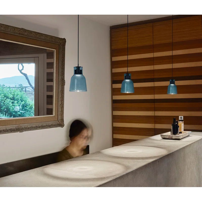Bover Drip 1 - Light Ebony Black LED Single Pendant