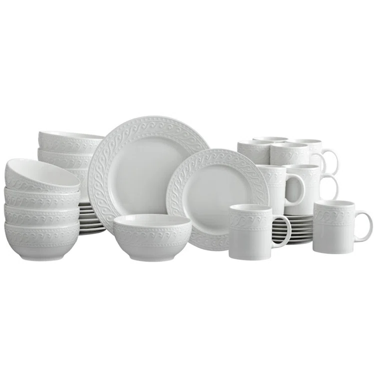 Pfaltzgraff Pfaltzgraff Sylvia 32-Piece Porcelain Dinnerware Set, Service for 8