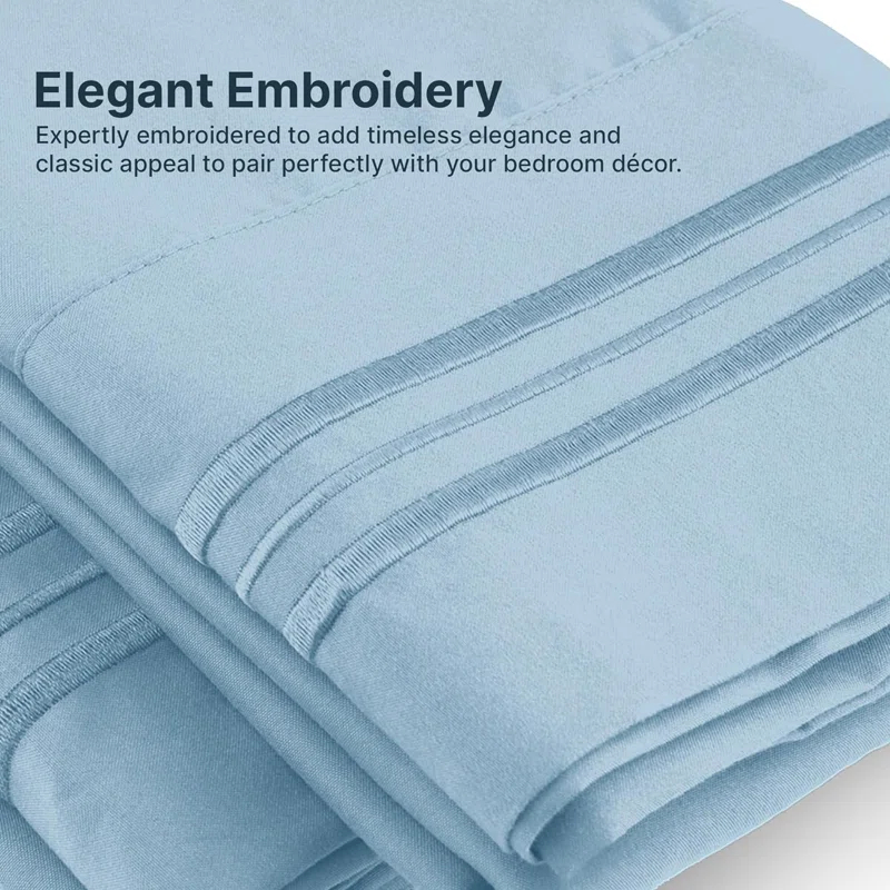 CGK Linens 6 Piece Extra Deep Pocket Ultra Soft & Cooling Sheet Set
