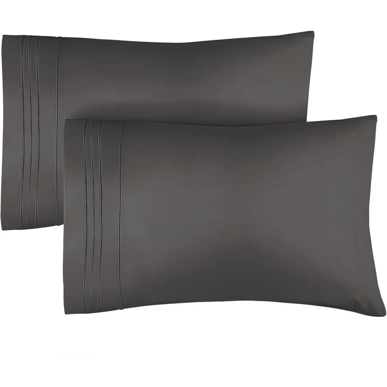 CGK Linens Hotel Quality Microfiber Pillowcase Covers (Set of 2)