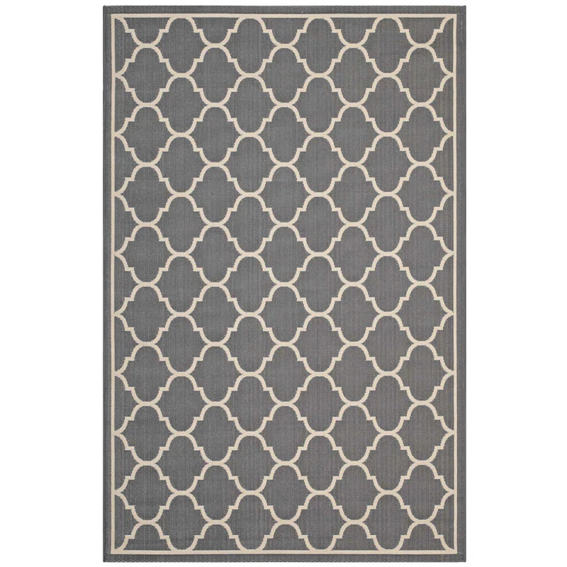 Modway Modway Avena Moroccan Quatrefoil Trellis Indoor and Outdoor Area Rug