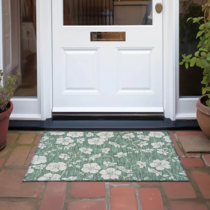 Machine Washable Indoor/Outdoor Chayden ACN1032 1'8" x 2'6" Rug