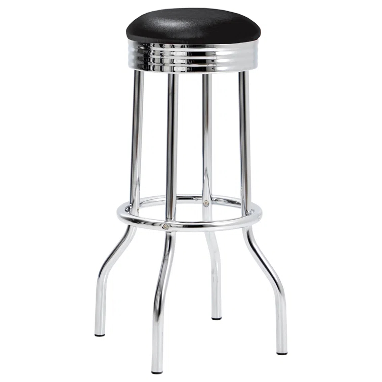 Retro 3-Piece Round 1950S Bistro Pub Bar Table Set
