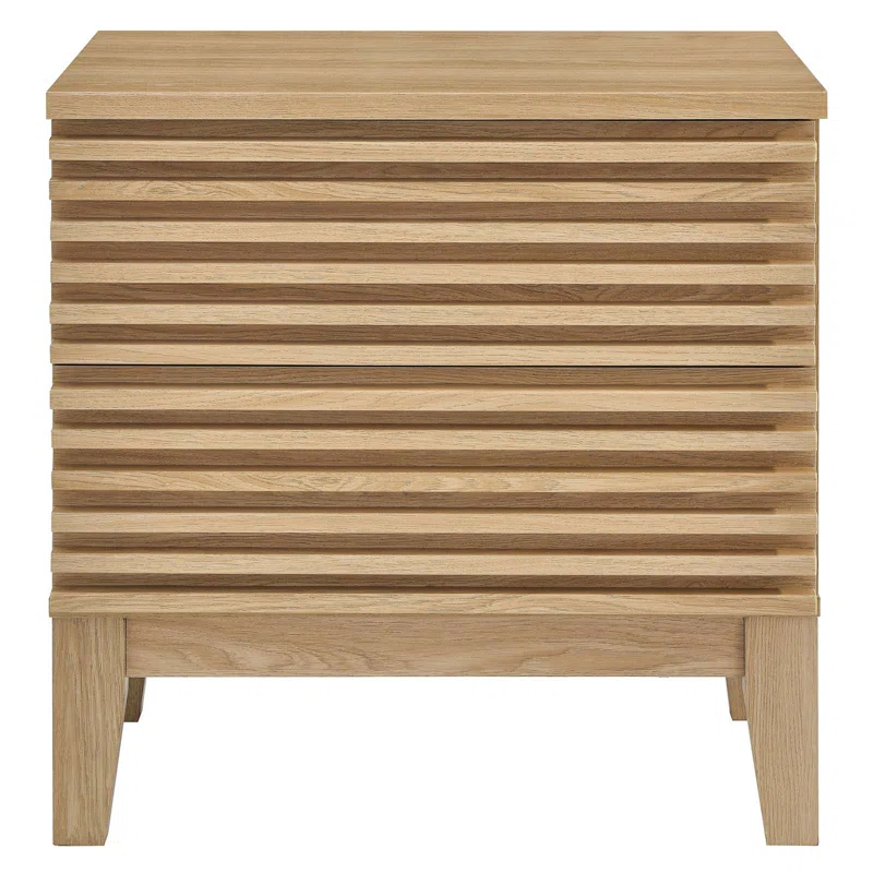 Modway Modway Render Two-Drawer Mid-Century Modern Nightstand