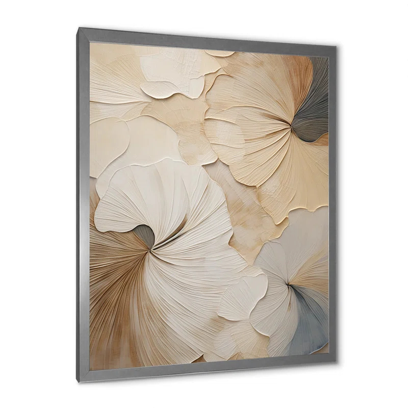 Design Art " Beige Minimalism Elegance In Bloom "
