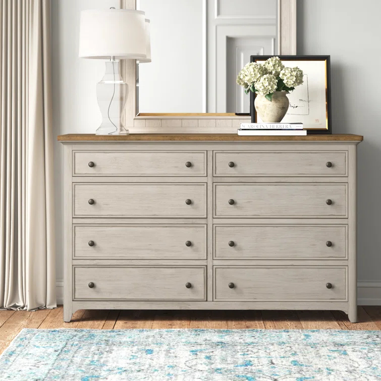 Sand & Stable™ Harlowe 66'' W 8 Drawer Dresser