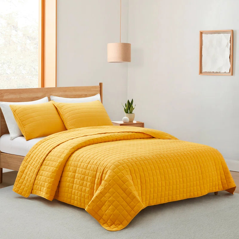 Peace Nest Stroman Quilted Microfiber Coverlet Set