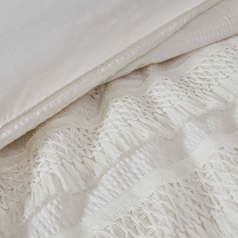 Kelly Clarkson Home Hugo 3 Piece Cotton Seersucker Comforter Set