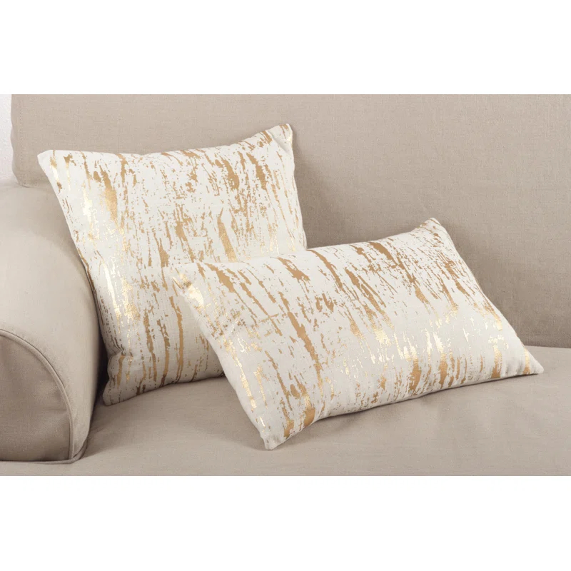 Loretta Abstract Square Cotton Pillow Cover