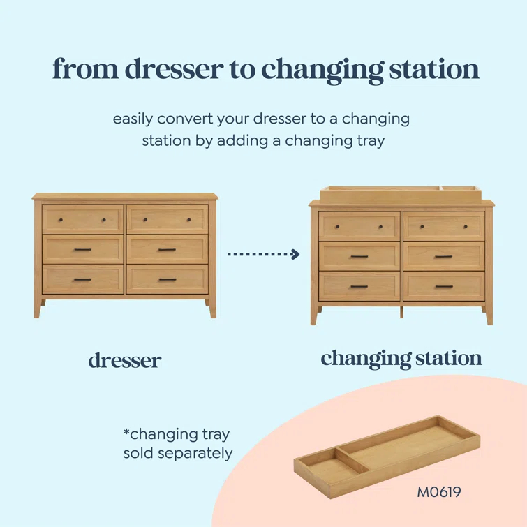 daVinci Beau 6-Drawer Double Dresser