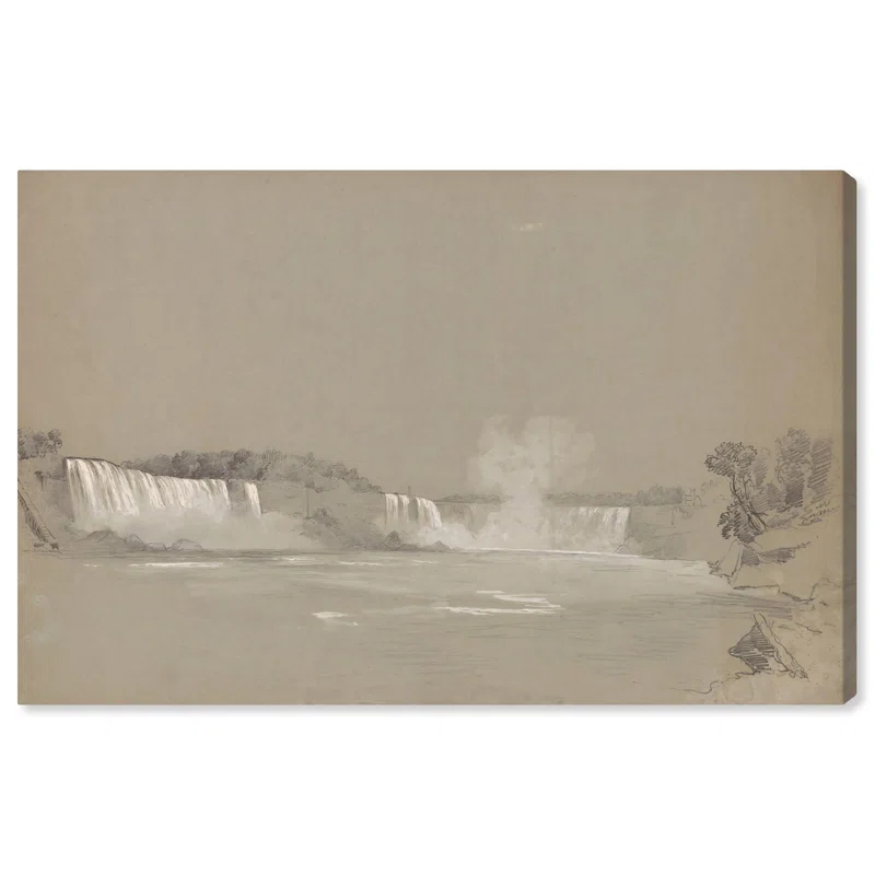 Art Remedy Niagara Falls Canvas Vintage Art Prints by Art Remedy