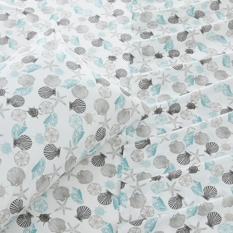 Ultra Soft Coastal Printed Microfiber Sheet Set