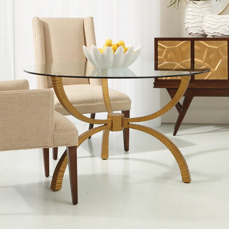 Teton Rectangular Table-Gold