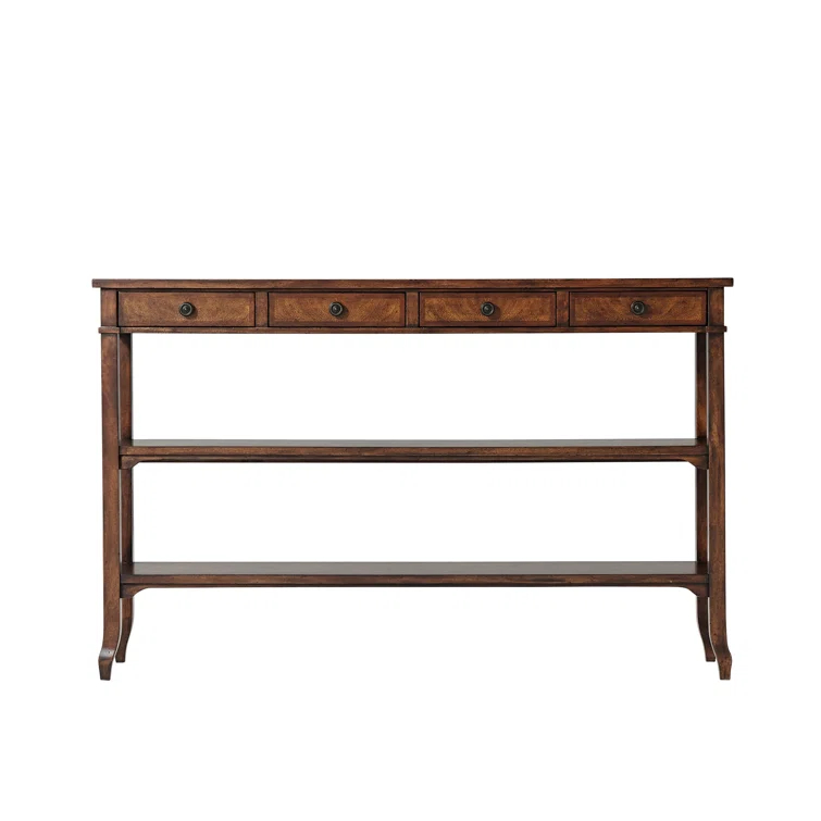 Brooksby French Provincial Cerejeira Mahogany Console Table with Storage