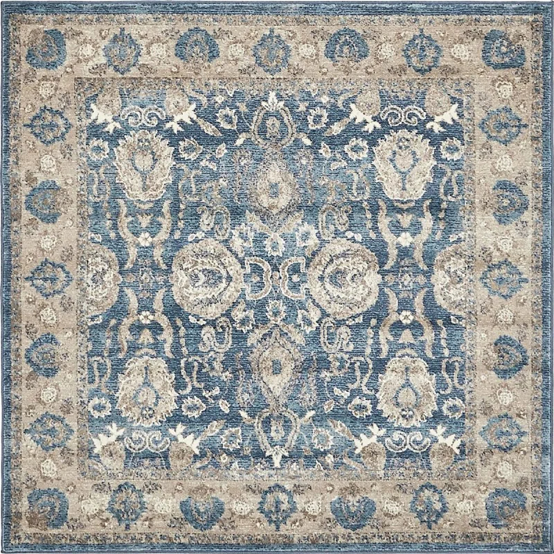RugPal Linz Oriental Blue Area Rug
