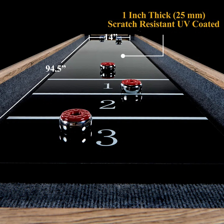 Barrington Billiards Company Barrington 9ft Wentworth Shuffleboard Table with 8-Puck Set