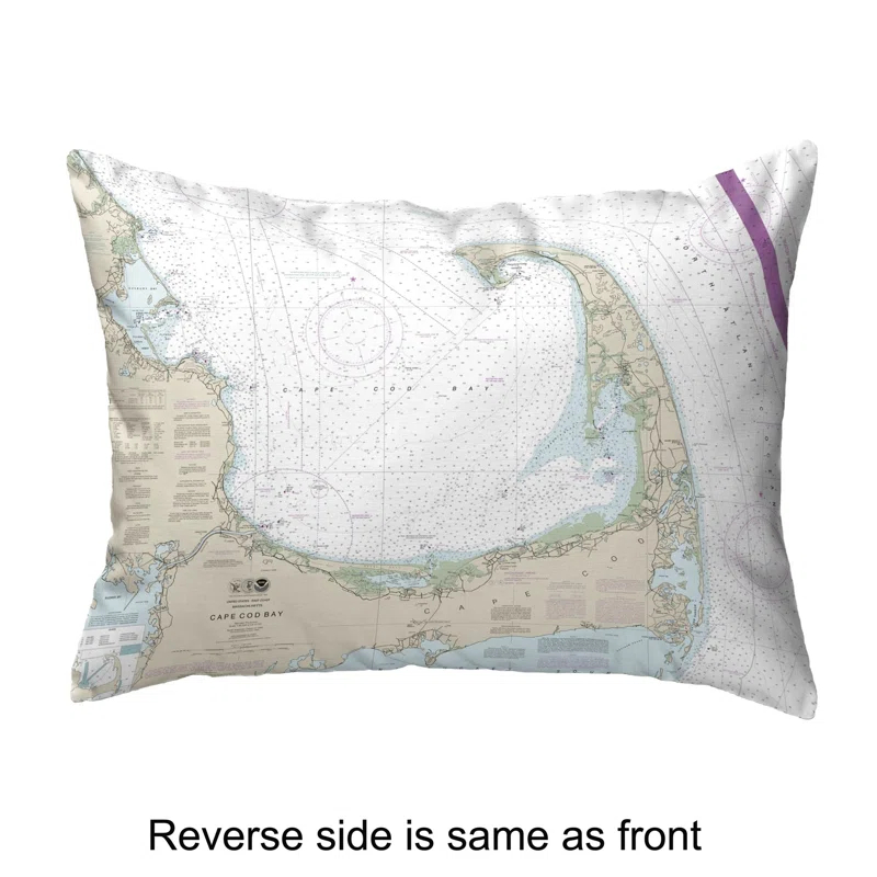 Betsy Drake Interiors Indoor/Outdoor Reversible Throw Pillow
