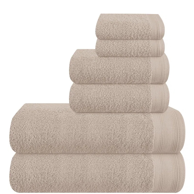 Hokku Designs 6 Pack Cotton Towel Set