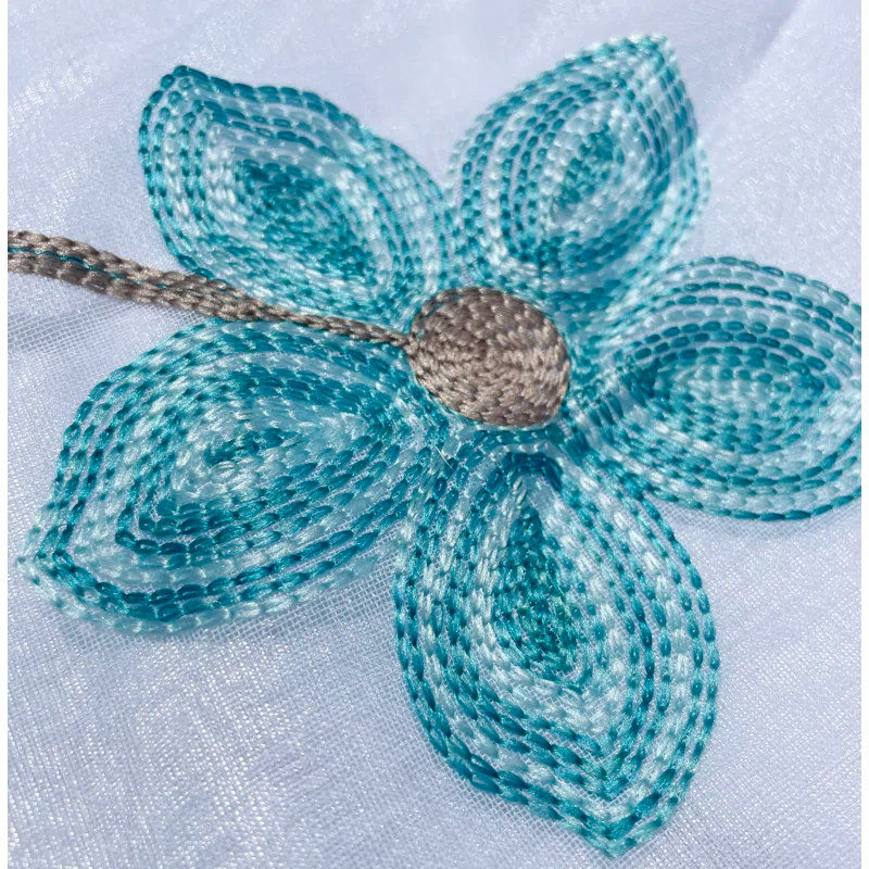 Red Barrel Studio® Embroidery Sheer Curtain 2 Panels Set Luxury Window Curtain Attached Valance With Satin Backing And 2 Tie Backs