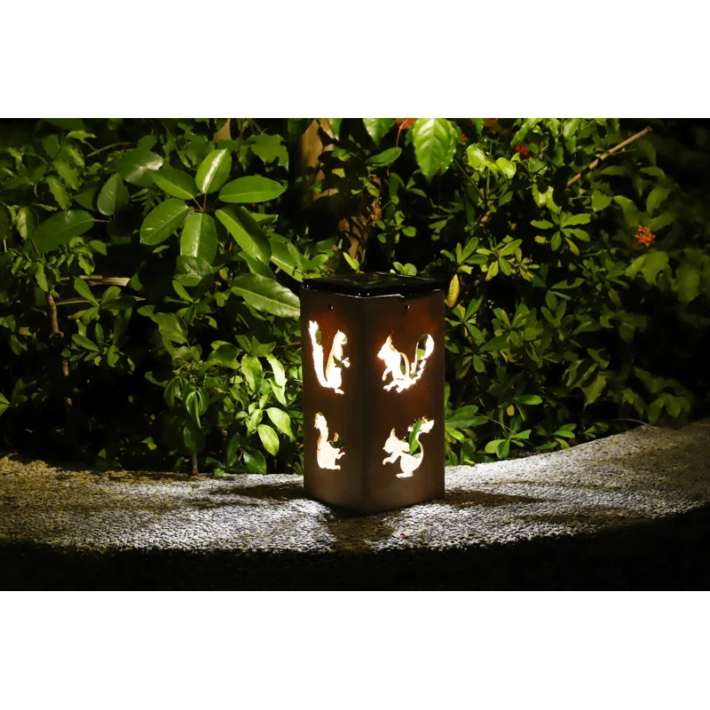 Solar Themed Silhouette Indoor/Outdoor Garden Décor Lantern