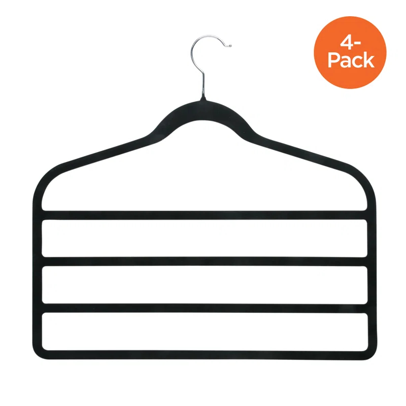 Rebrilliant Itzhak Metal Non-Slip Multi-Layer Hanger (Set of 4)
