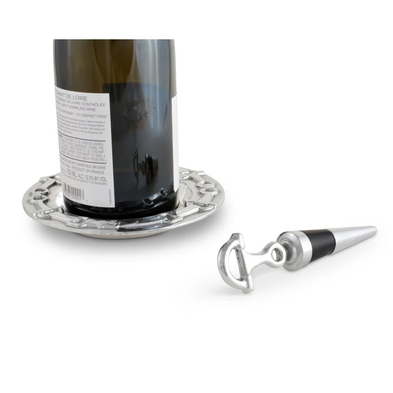 Arthur Court Designs Equestrian Aluminum Round 1 Piece Coaster