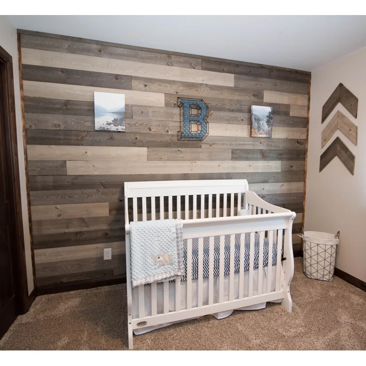 Latitude 59 5.5" x 48" Solid Wood Wall Paneling (Set of 5)