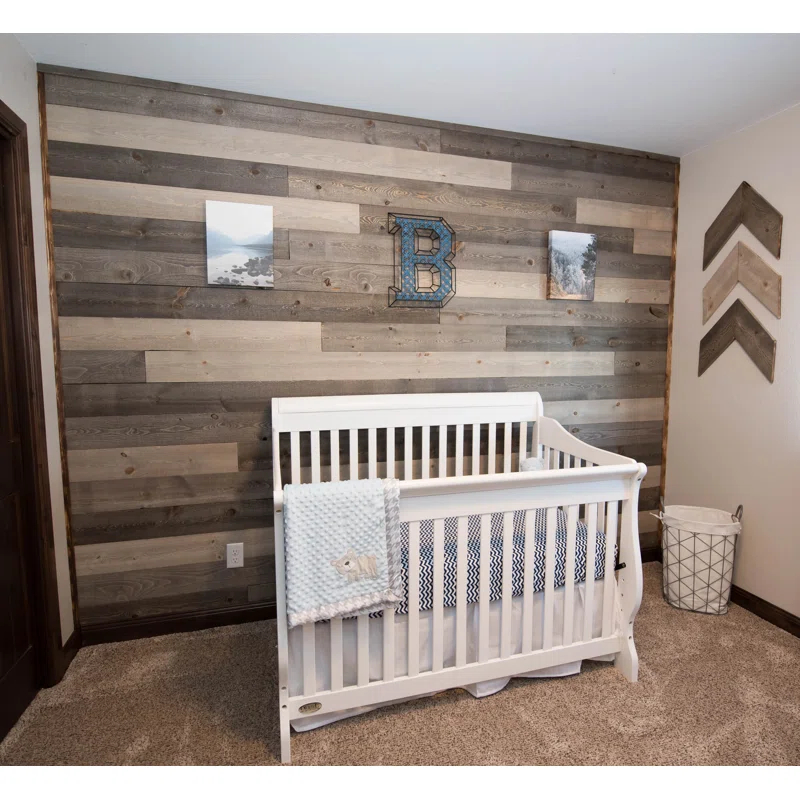 Latitude 59 5.5" x 48" Solid Wood Wall Paneling (Set of 5)