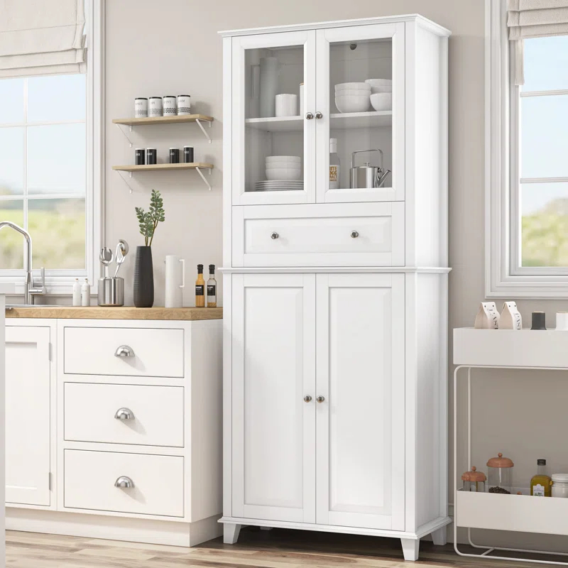 76'' Kitchen Pantry Storage Cabinet