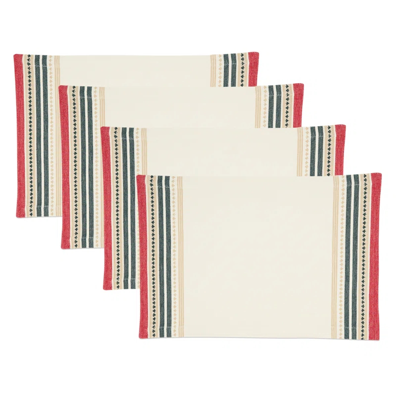 Saro Merry Pines Dobby Placemat (Set of 4)