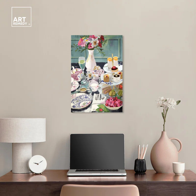 Art Remedy Help Yourself Dessert Canvas Modern Kitchen Print by Art Remedy