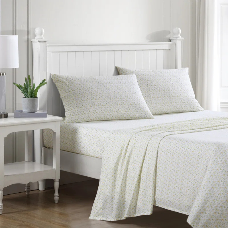 Laura Ashley Laura Ashley Printed Cotton Percale Sheet Set