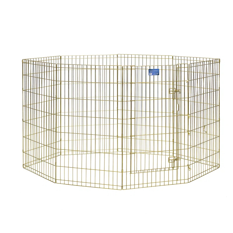 Midwest Homes For Pets MidWest Homes for Pets Gold Zinc Exercise Pen/Pet Playpen with Door
