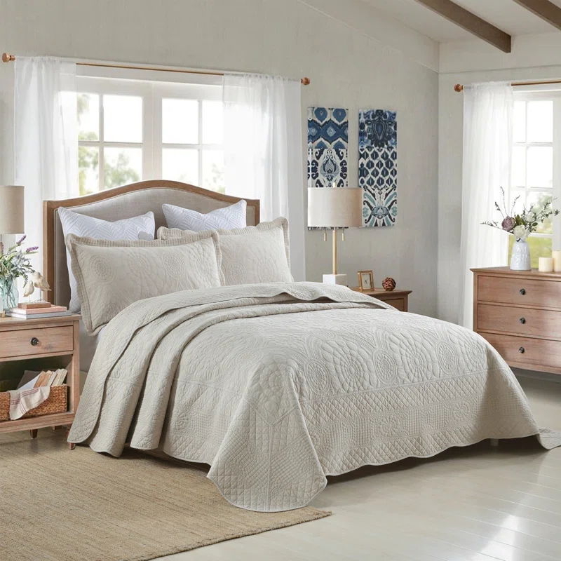 Tfshasta Cotton Twill Patchwork Quilt Set