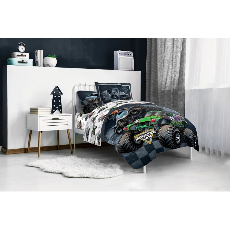 Monster Jam Slash Bedding Set w/ Sham