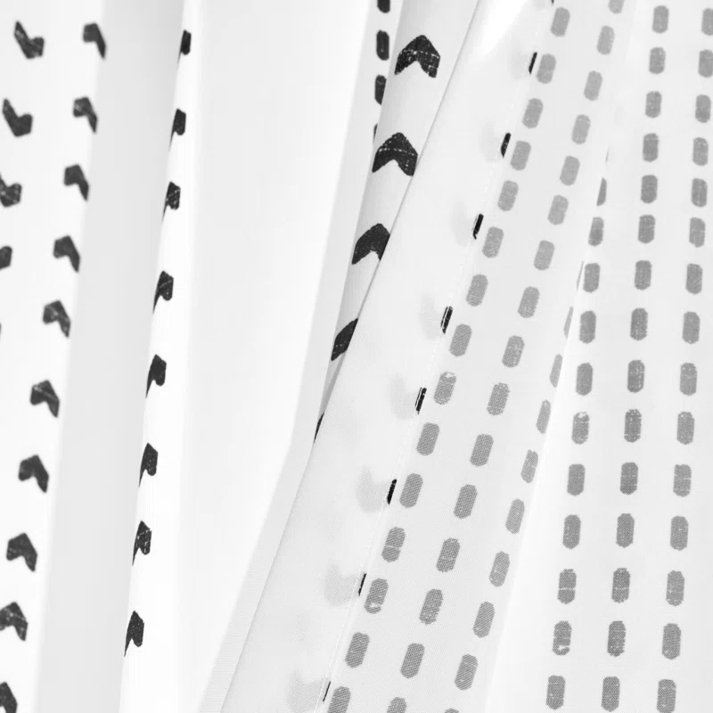 Lush Decor Polyester Semi Sheer Curtain Pair (Set of 2)