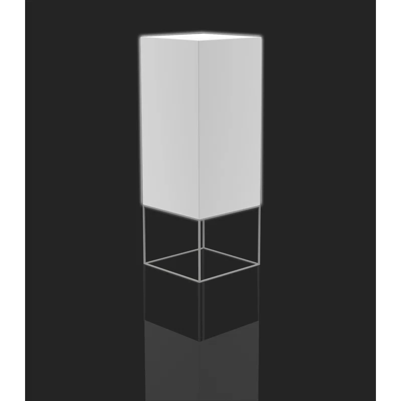 Vela Matte Ice White Plug-In LED Outdoor Floor Lamp