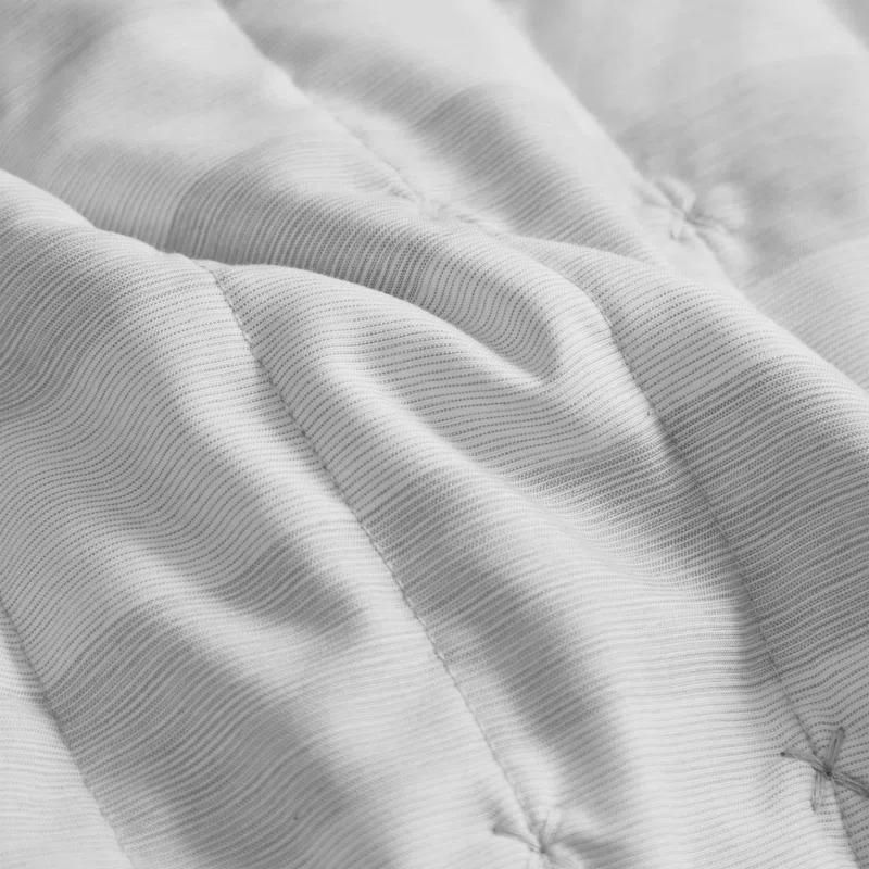 Sweet Home Collection Oversized Prewashed Checkered Plaid Embroidered Vintage Soft Quilt Set